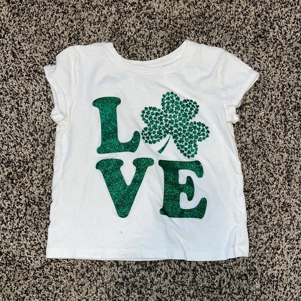 St Patrick’s Day glitter tee